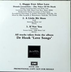 C - Hook 2000 - Dr Hook Love Songs promo - EU - 1998 - 2