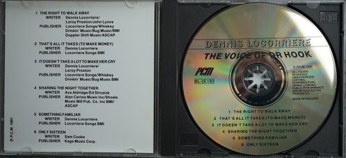 CD - PCM DL-CE 1 91 - Dennis Locorriere - The Voice of Dr Hook - 1991 