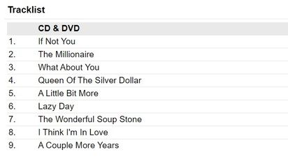 CD DVD - CRIDE100 - Dennis Locorriere - Tracklist - Alone in the Studi