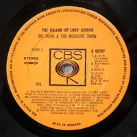 LP C - CBS 80787 - The Ballade of Lucy Jordon - England - 1975 - 5
