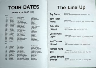 Prog - Ray Sawyer - UK Tour 1988 - 1988 - UK - 2